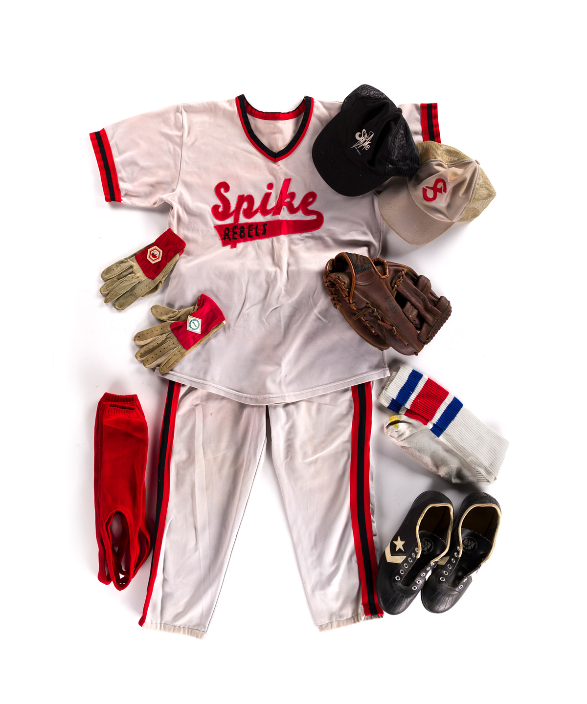 THE SPIKE. Complete softball uniform from this renowned New York leather bar.